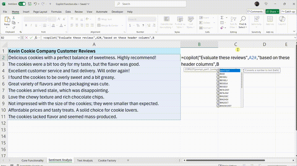 =COPILOT()函数横空出世！AI自动写公式效率起飞，网友：让Excel再次伟大